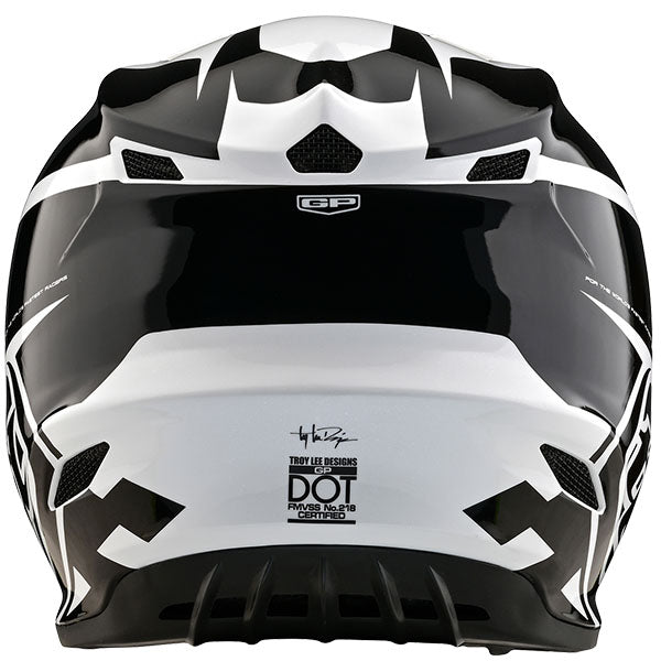 Image of Troy Lee Designs SKU 1036390 GP Check Up Helmet Size: XS Colors: White/Black (SKU 1036390)