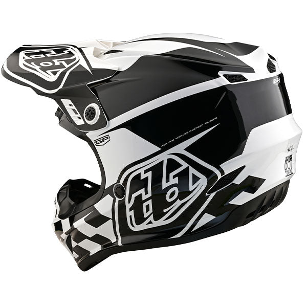 Image of Troy Lee Designs SKU 1036390 GP Check Up Helmet Size: XS Colors: White/Black (SKU 1036390)
