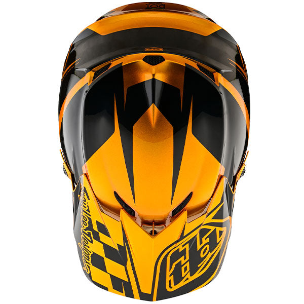 Image of Troy Lee Designs SKU 1046390 GP Check Up Helmet (Youth) Size: Y-MD Colors: Gold/Black (SKU 1046390)