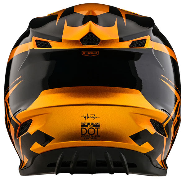 Image of Troy Lee Designs SKU 1046390 GP Check Up Helmet (Youth) Size: Y-MD Colors: Gold/Black (SKU 1046390)