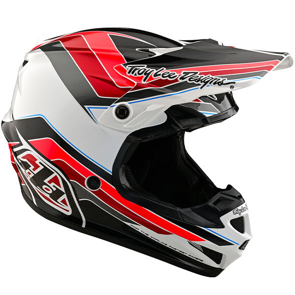 Image of Troy Lee Designs SKU 1095820 SE4 Polyacrylite Block MIPS Helmet Size: XS Colors: Charcoal/Navy (SKU 1095820)