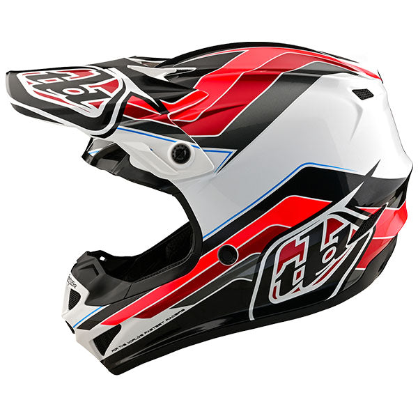 Image of Troy Lee Designs SKU 1095820 SE4 Polyacrylite Block MIPS Helmet Size: XS Colors: Charcoal/Navy (SKU 1095820)