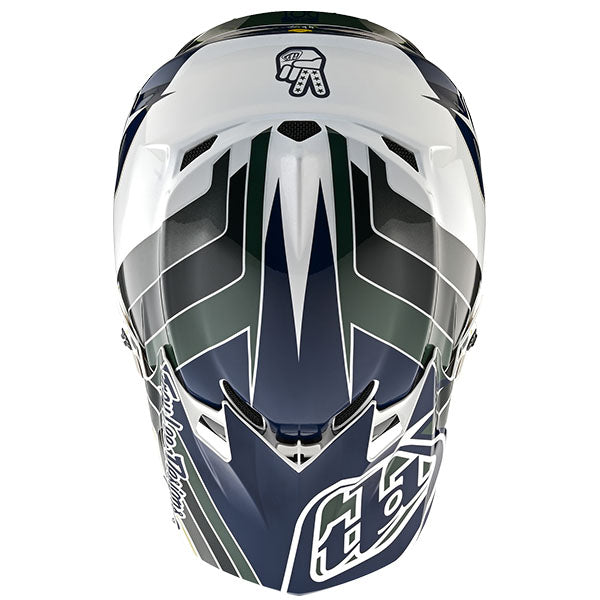 Image of Troy Lee Designs SKU 1095820 SE4 Polyacrylite Block MIPS Helmet Size: XS Colors: Charcoal/Navy (SKU 1095820)
