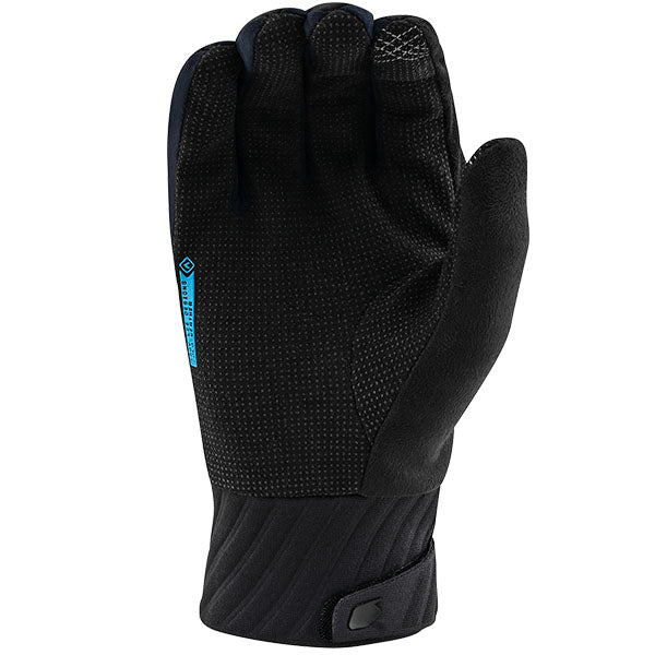 Product image of Troy Lee Designs MX BTO Sports 0080 TLD M24D2 SWELTER PLUS GLOVE MONO BLK 02 motocross gloves showing fit, construction, and colorway | Available at BTO Sports