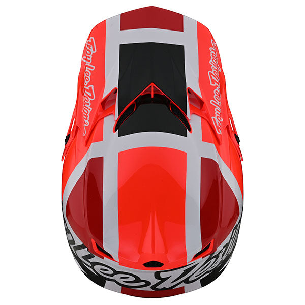 Image of Troy Lee Designs SKU 1099770 SE4 Polyacrylite Quattro Matte Helmet Size: XS Colors: Red/Charcoal (SKU 1099770)