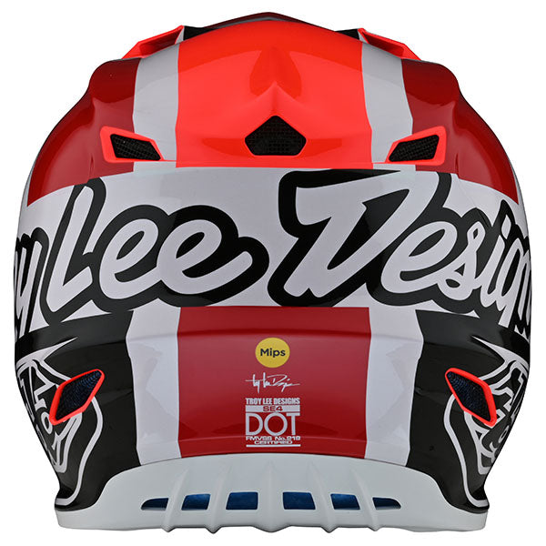 Image of Troy Lee Designs SKU 1099770 SE4 Polyacrylite Quattro Matte Helmet Size: XS Colors: Red/Charcoal (SKU 1099770)