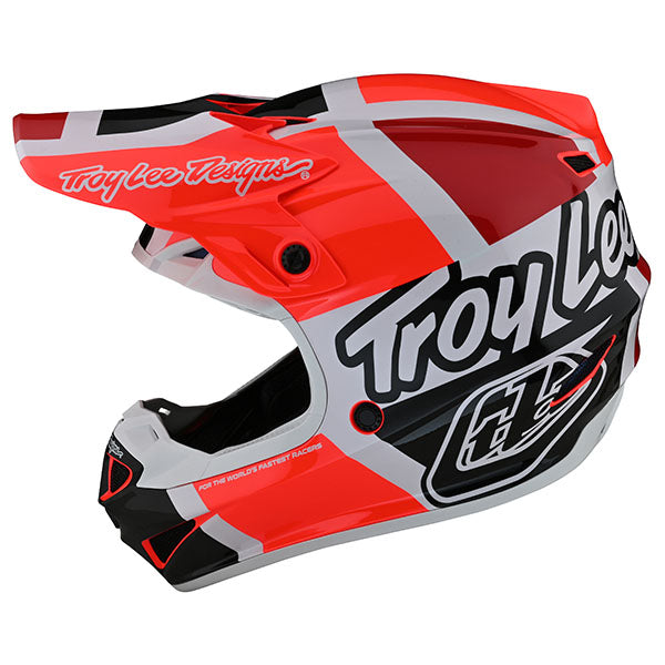 Image of Troy Lee Designs SKU 1099770 SE4 Polyacrylite Quattro Matte Helmet Size: XS Colors: Red/Charcoal (SKU 1099770)