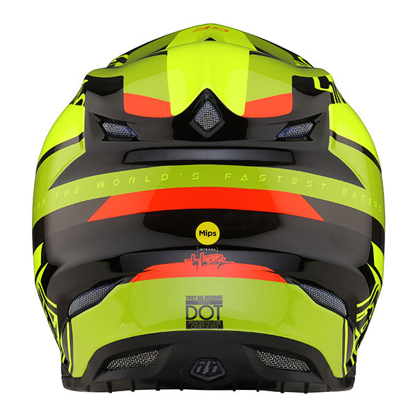 Image of Troy Lee Designs SKU 1719410 SE5 Carbon Omega MIPS Helmet Size: XS Colors: Black/Flo Yellow (SKU 1719410)