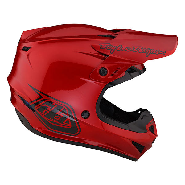 Image of Troy Lee Designs SKU 1039310 GP Mono Helmet Size: XS Colors: Red (SKU 1039310)