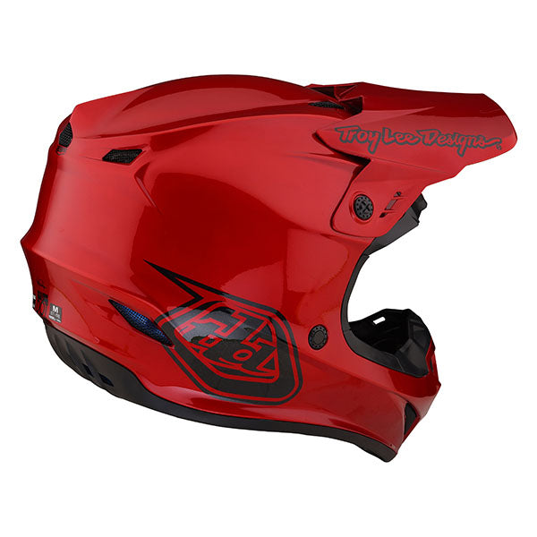 Image of Troy Lee Designs SKU 1039310 GP Mono Helmet Size: XS Colors: Red (SKU 1039310)