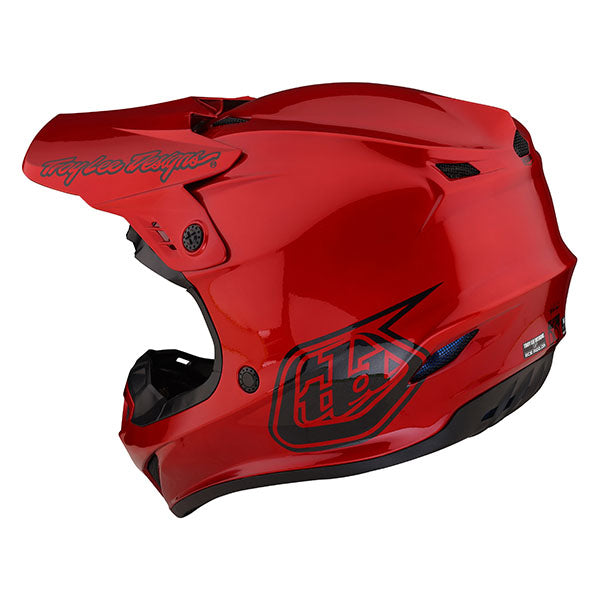 Image of Troy Lee Designs SKU 1039310 GP Mono Helmet Size: XS Colors: Red (SKU 1039310)