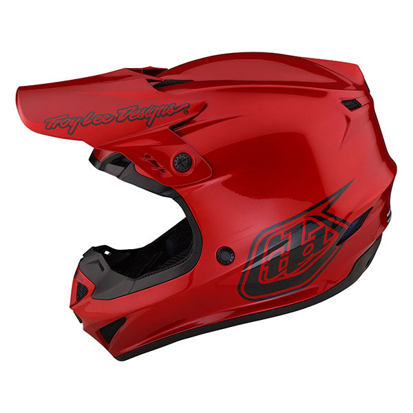 Image of Troy Lee Designs SKU 1039310 GP Mono Helmet Size: XS Colors: Red (SKU 1039310)