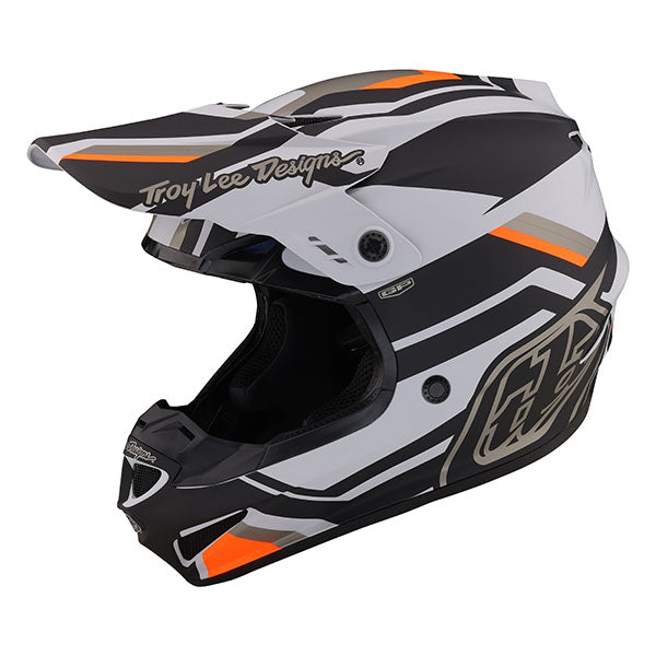 Image of Troy Lee Designs SKU 1032310 GP Apex Helmet Size: XS Colors: Gray/Orange (SKU 1032310)