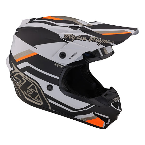 Image of Troy Lee Designs SKU 1032310 GP Apex Helmet Size: XS Colors: Gray/Orange (SKU 1032310)