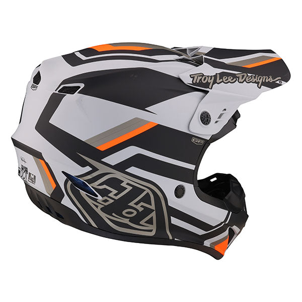 Image of Troy Lee Designs SKU 1032310 GP Apex Helmet Size: XS Colors: Gray/Orange (SKU 1032310)