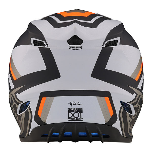 Image of Troy Lee Designs SKU 1032310 GP Apex Helmet Size: XS Colors: Gray/Orange (SKU 1032310)