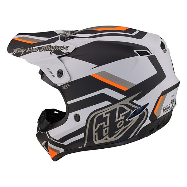 Image of Troy Lee Designs SKU 1032310 GP Apex Helmet Size: XS Colors: Gray/Orange (SKU 1032310)