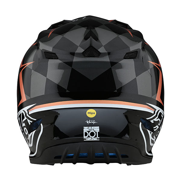 Image of Troy Lee Designs SKU 1093270 SE4 Polyacrylite Warped Helmet Size: XS Colors: Black (SKU 1093270)