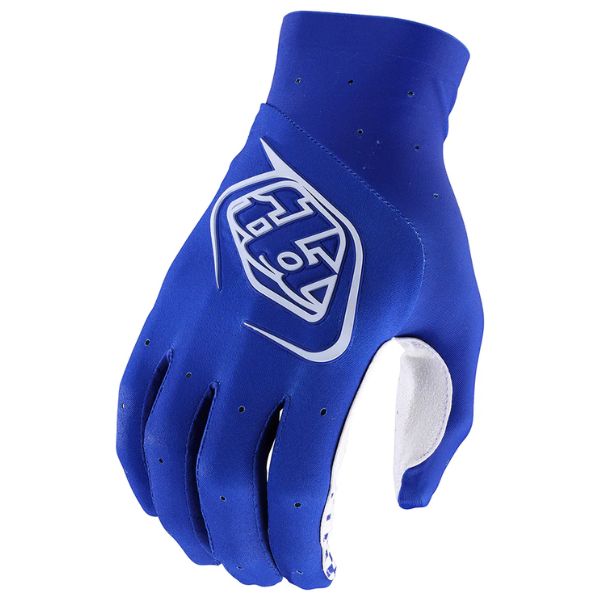 Product image of Troy Lee Designs 45400308 SE Ultra Glove Blu 1 motocross gloves showing fit, construction, and colorway | Available at BTO Sports