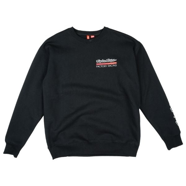 796669002, Troy Lee Designs, Factory Racing Crewneck, colors: Black/Red, Gray Heather, sizes: SM, MD, LG, XL, 2X product photo