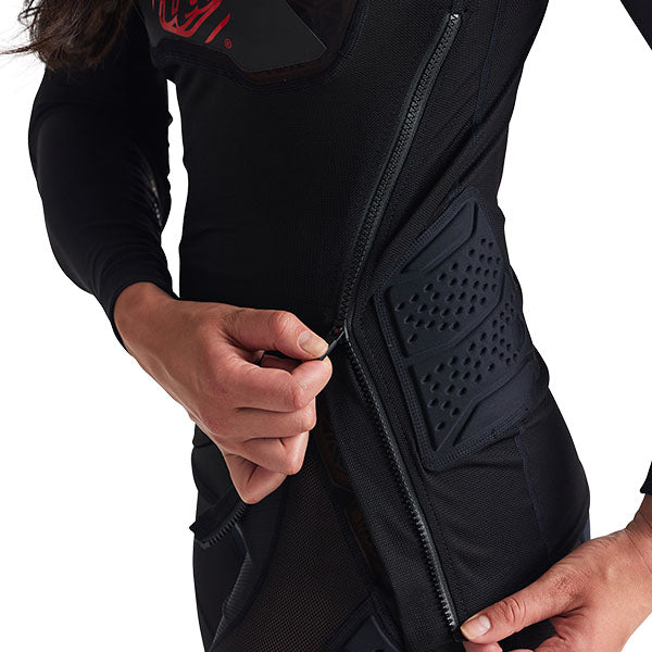 Troy Lee Designs Stage Ghost D30 Base Layer product image in Blk sizes SM, MD, LG, XL SKU 56190600. Base Layer Shirt | Available at BTO Sports