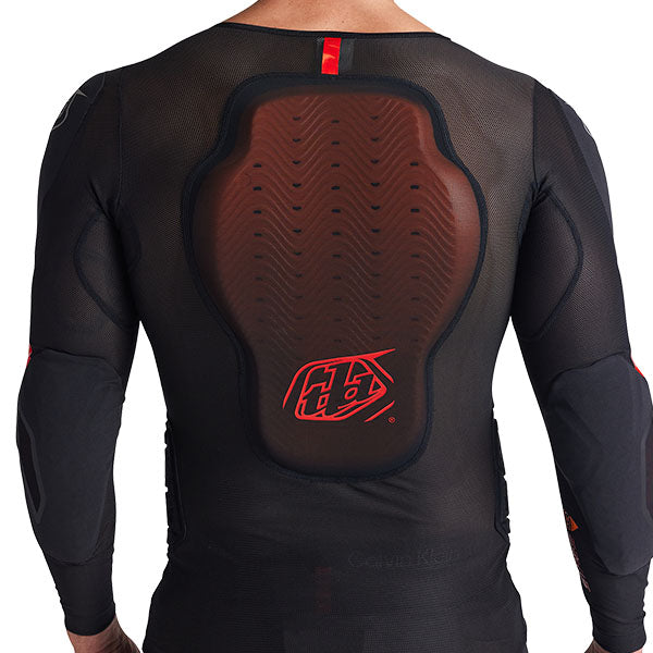 Troy Lee Designs Stage Ghost D30 Base Layer product image in Blk sizes SM, MD, LG, XL SKU 56190600. Base Layer Shirt | Available at BTO Sports