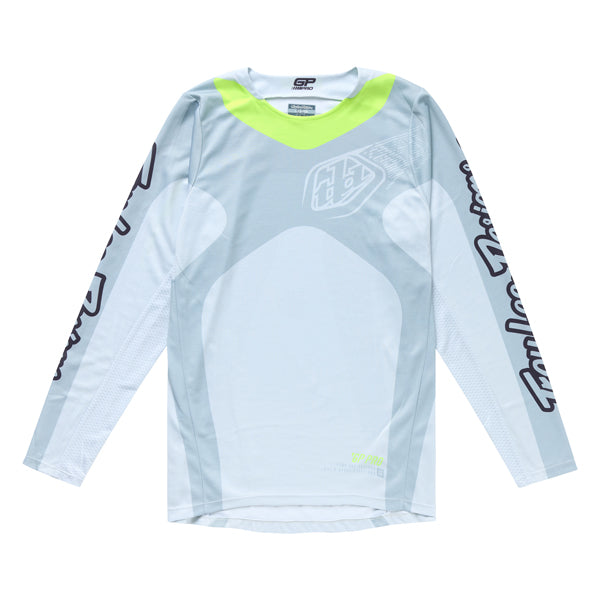 Studio photo on a white background of Troy Lee Designs - GP Pro Frames Jersey; showing fabric texture, panel layout, and graphics; SKU 3772620