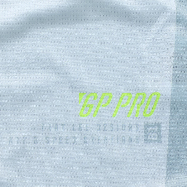 Studio photo on a white background of Troy Lee Designs - GP Pro Frames Jersey; showing fabric texture, panel layout, and graphics; SKU 3772620