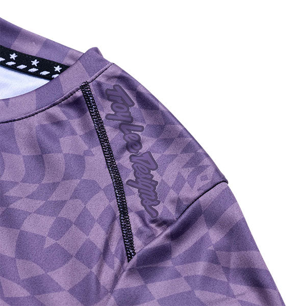 Product image of Troy Lee Designs - Lilium Twisted Checkers Jersey (MTB) (Womens) SKU:357516014 | Sizes: SM–XL | Designed for Mountain Bike, BMX and E-Bike riders | Available at BTO Sports