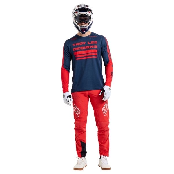 Product image of Troy Lee Designs - Sprint Segment Long Sleeve Jersey (MTB) SKU:323773012 | Sizes: SM–XL | Designed for Mountain Bike, BMX and E-Bike riders | Available at BTO Sports