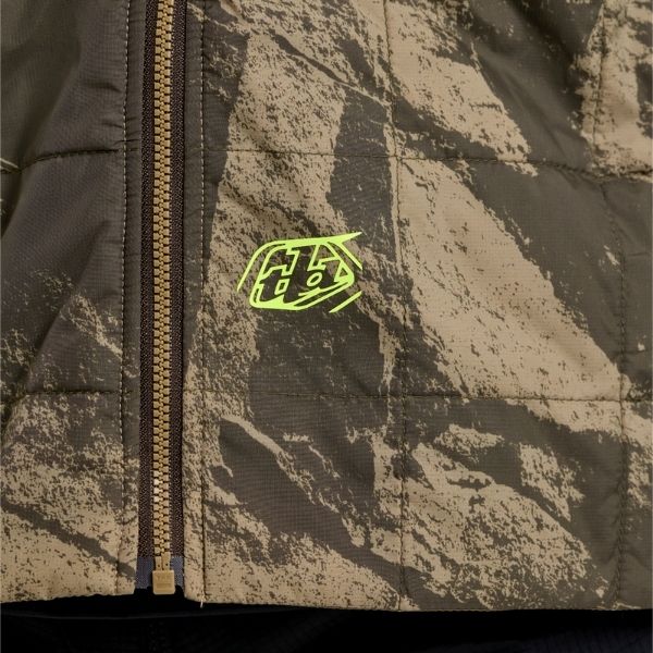 Troy Lee Designs Crestline Rockslide Jacket Mountain Bike product image in Timber sizes SM, MD, LG, XL, 2X SKU 86886900. Riding Jacket | Available at BTO Sports