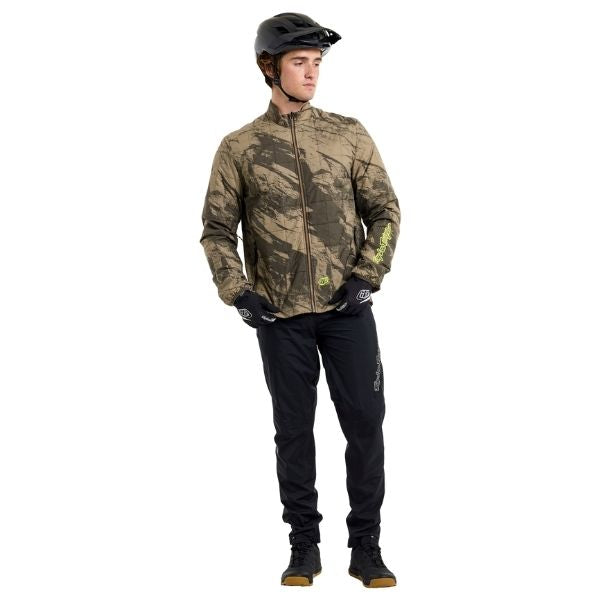 Troy Lee Designs Crestline Rockslide Jacket Mountain Bike product image in Timber sizes SM, MD, LG, XL, 2X SKU 86886900. Riding Jacket | Available at BTO Sports