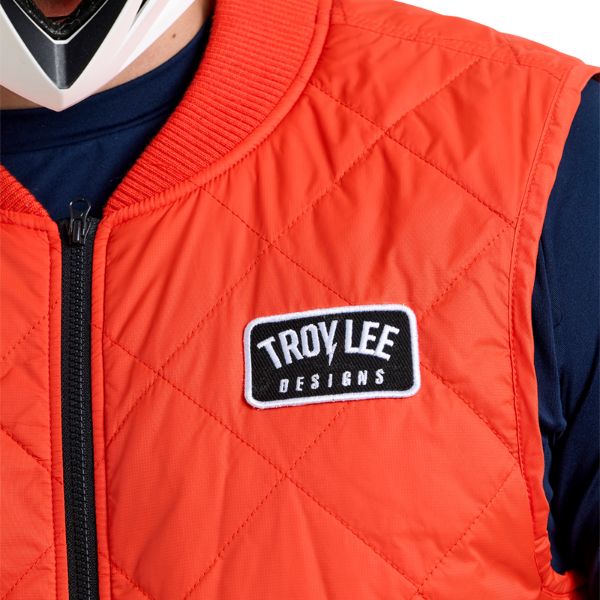 Troy Lee Designs Ruckus Ride Mono Vest Mountain Bike rear view in Fuego sizes SM, MD, LG, XL, 2X SKU 87193102. Riding Vest | Available at BTO Sports