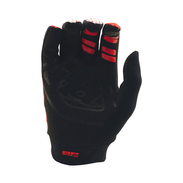 High-resolution studio image of Troy Lee Designs - GP Pro Frames Gloves; showing stitching detail and grip areas; SKU 4772620; Sizes: S-2XL