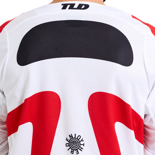Clean studio shot of Troy Lee Designs - GP Pro Frames Jersey; showing fabric texture, panel layout, and graphics; SKU 3772620; Sizes: S-2XL