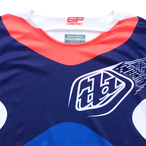 Professional studio photo of Troy Lee Designs - GP Pro Frames Jersey; showing fabric texture, panel layout, and graphics; SKU 3772620; Sizes: S-2XL