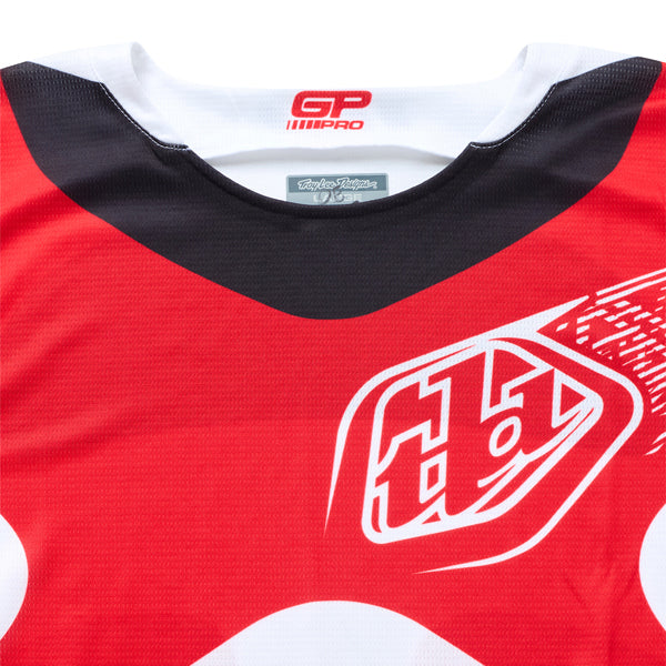 Crisp studio image on a white background of Troy Lee Designs - GP Pro Frames Jersey; showing fabric texture, panel layout, and graphics; SKU 3772620