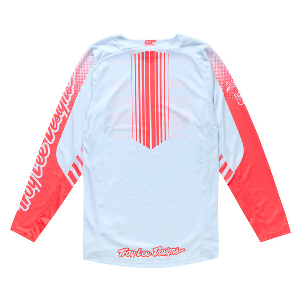 Studio photo on a white background of Troy Lee Designs - GP Pro Segment Jersey; showing fabric texture, panel layout, and graphics; SKU 3777730