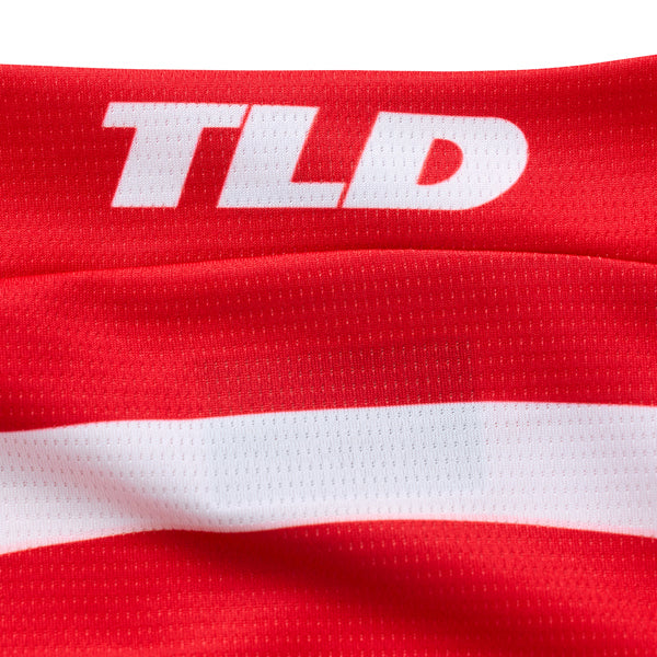 Studio photo on a white background of Troy Lee Designs - GP Pro Swerve Jersey; showing fabric texture, panel layout, and graphics; SKU 3778680