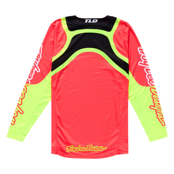 Professional studio photo of Troy Lee Designs - GP Pro Swerve Jersey; showing fabric texture, panel layout, and graphics; SKU 3778680; Sizes: S-2XL