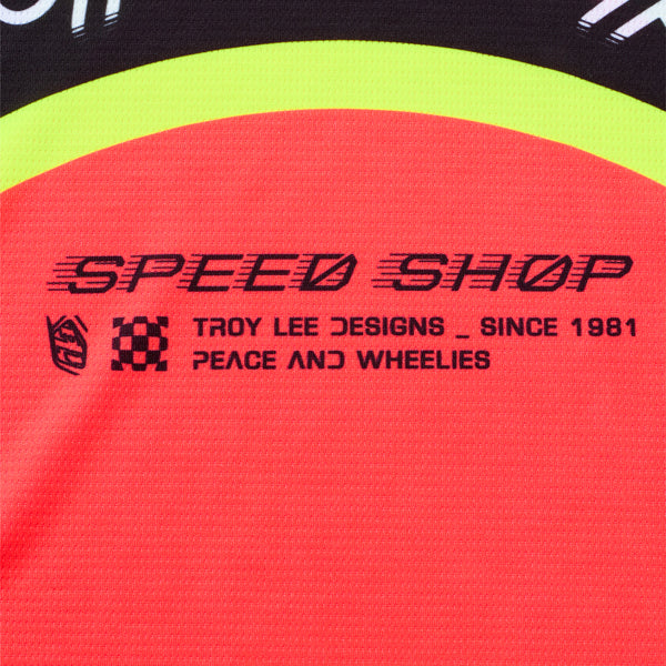 Studio photo on a white background of Troy Lee Designs - GP Pro Swerve Jersey; showing fabric texture, panel layout, and graphics; SKU 3778680