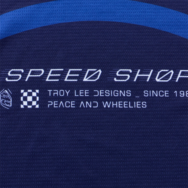 High-resolution studio image of Troy Lee Designs - GP Pro Swerve Jersey; showing fabric texture, panel layout, and graphics; SKU 3778680; Sizes: S-2XL