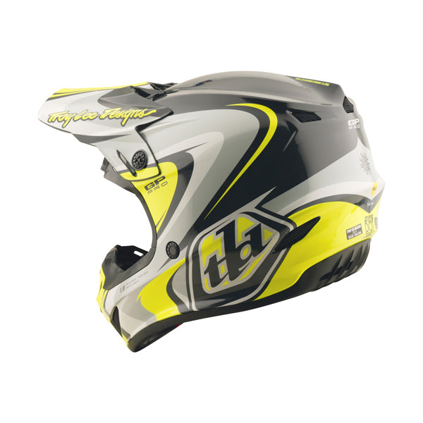 Crisp studio image on a white background of Troy Lee Designs - GP Pro Crossover MIPS Helmet; showing helmet shell shape and vent layout; SKU 1017690