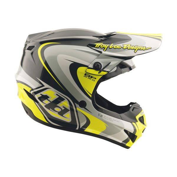 Clean studio shot of Troy Lee Designs - GP Pro Crossover MIPS Helmet; showing helmet shell shape and vent layout; SKU 1017690; Sizes: XS-2XL