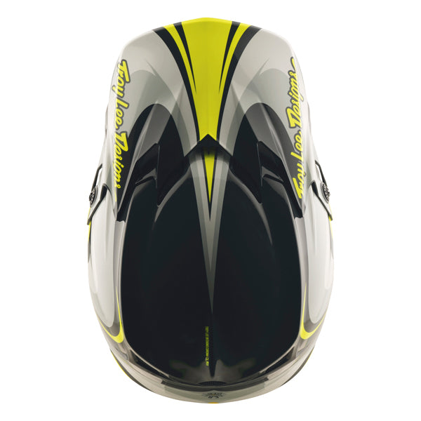 Crisp studio image on a white background of Troy Lee Designs - GP Pro Crossover MIPS Helmet; showing helmet shell shape and vent layout; SKU 1017690