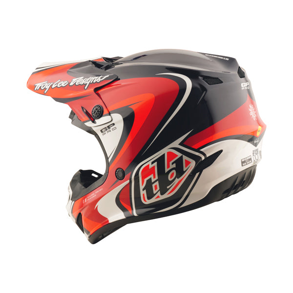 Clean studio shot of Troy Lee Designs - GP Pro Crossover MIPS Helmet; showing helmet shell shape and vent layout; SKU 1017690; Sizes: XS-2XL
