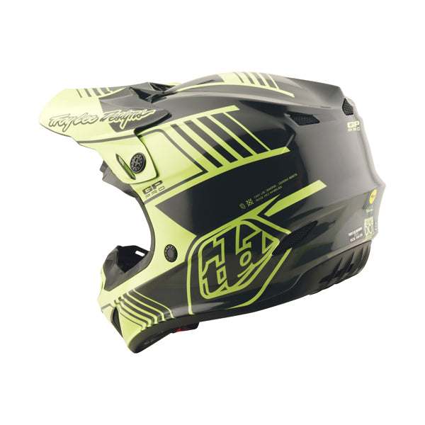 High-resolution studio image of Troy Lee Designs - GP Pro Segment MIPS Helmet; showing helmet shell shape and vent layout; SKU 1017730; Sizes: XS-2XL