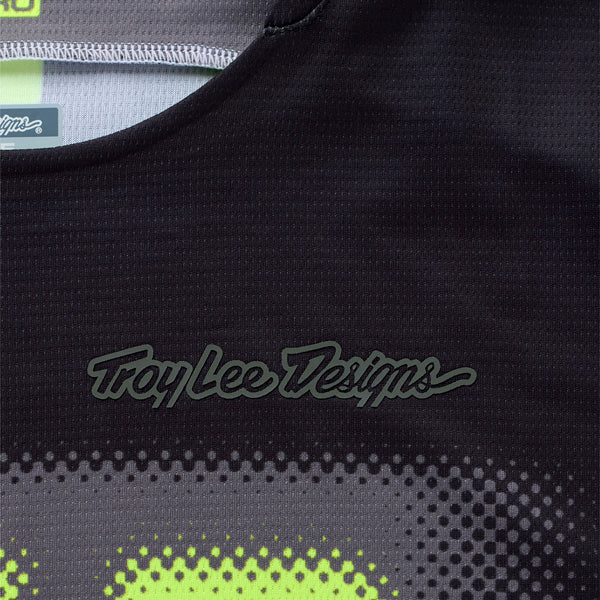 High-resolution studio image of Troy Lee Designs - Scout GP Pro Fade Out Jersey; showing fabric texture, panel layout, and graphics; SKU 3916920