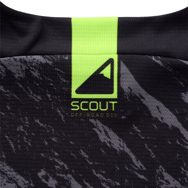 Crisp studio image on a white background of Troy Lee Designs - Scout GP Pro Slab Jersey; showing fabric texture, panel layout, and graphics; SKU 3918660