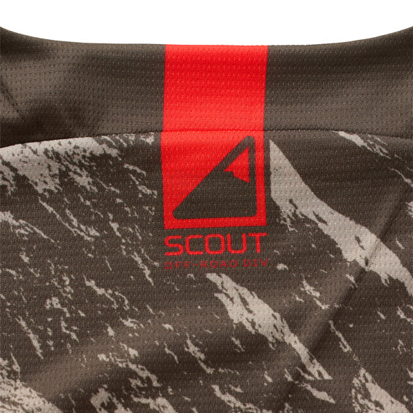 Crisp studio image on a white background of Troy Lee Designs - Scout GP Pro Slab Jersey; showing fabric texture, panel layout, and graphics; SKU 3918660
